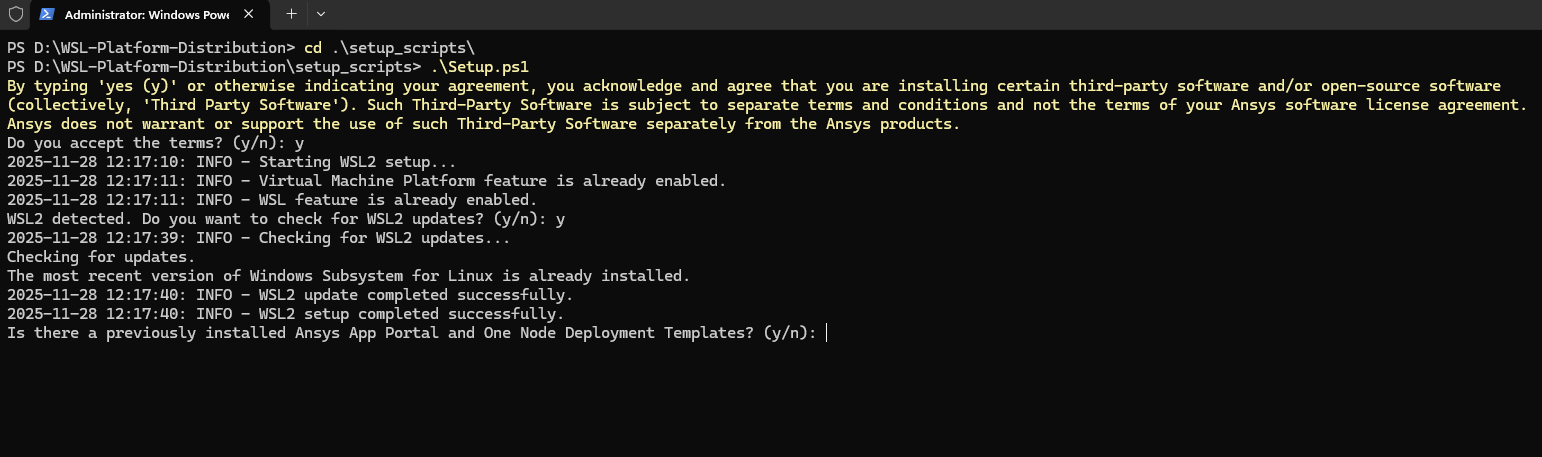 Select One Node Option Y or N