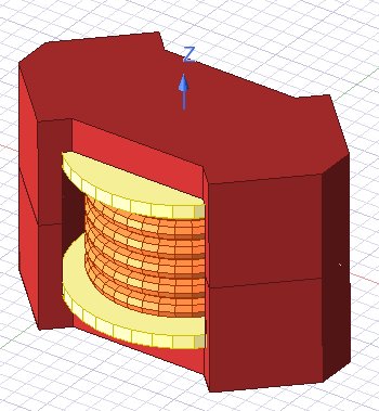 PyETK Logo Wound circular wire and Ferrite Core