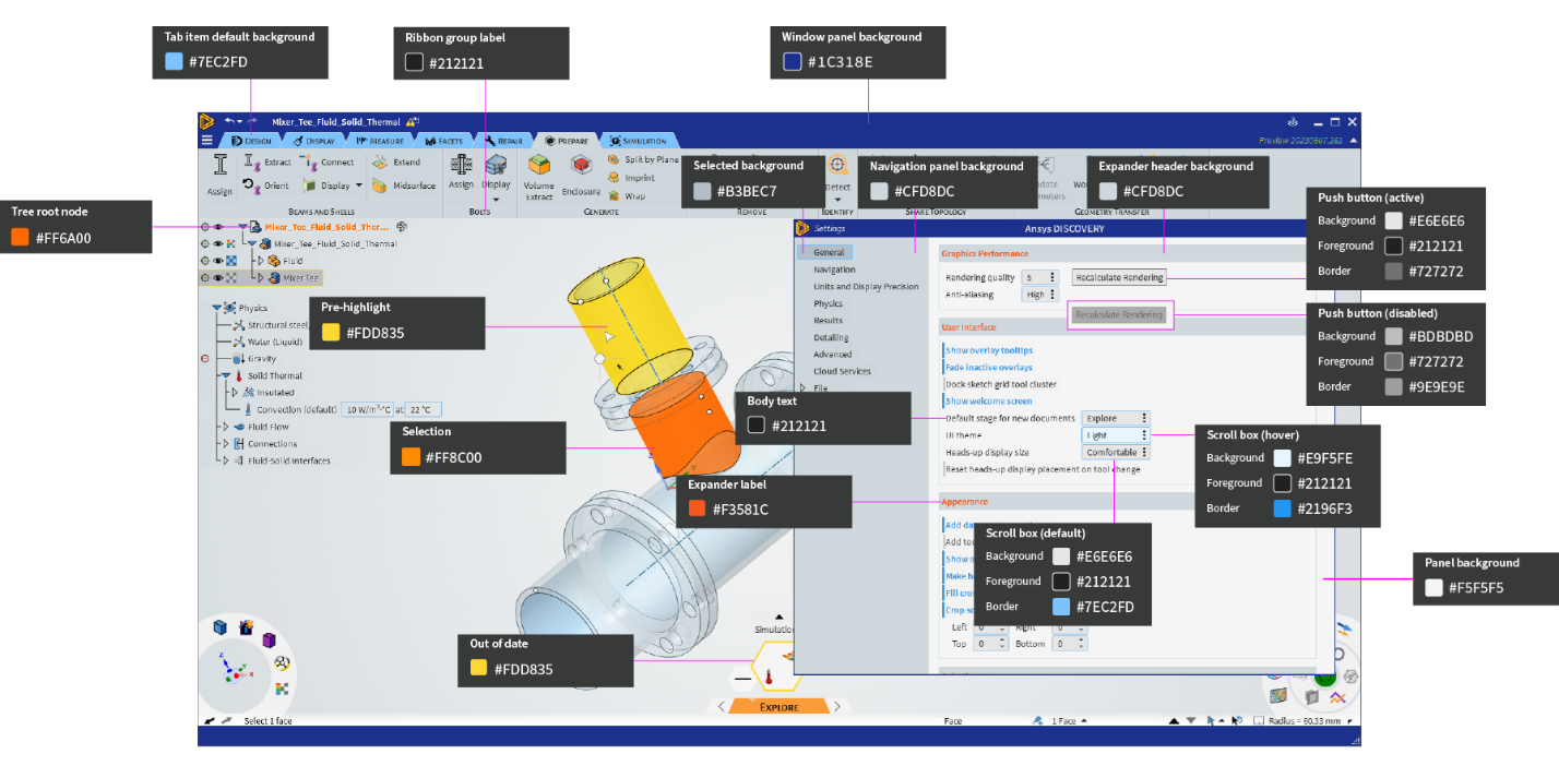 Colors | Ansys Developer Portal