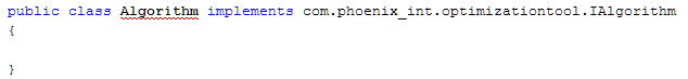Java Implements IAlgorithm