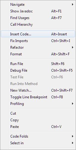 Java Insert Code