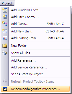 Project Properties