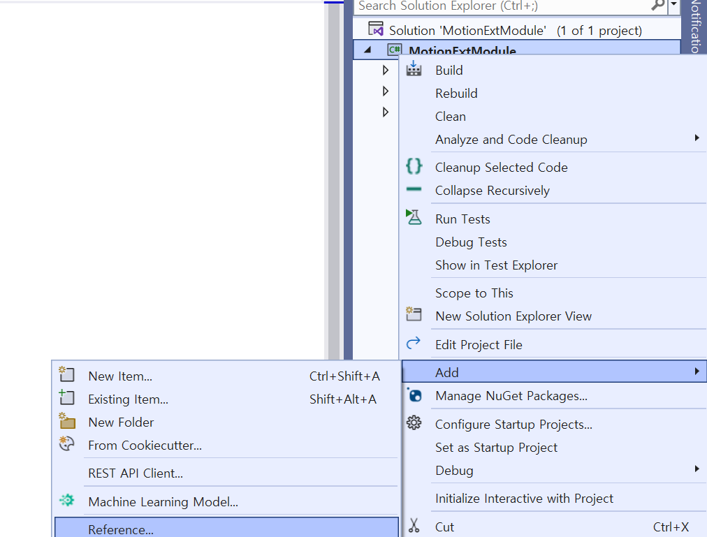 Add reference to the project