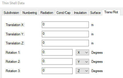 Trans/Rot tab in the GUI