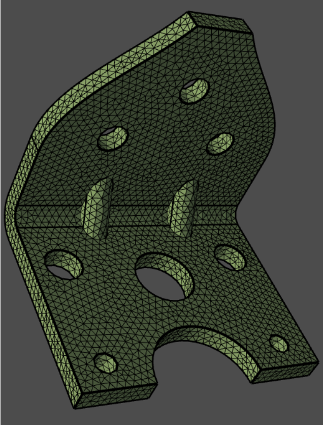 Simple Brackey holes Mesh 3