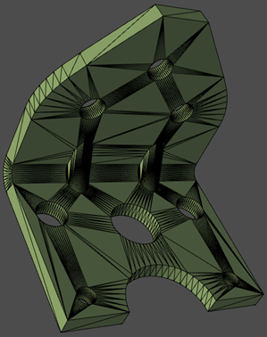 Simple bracket holes stl