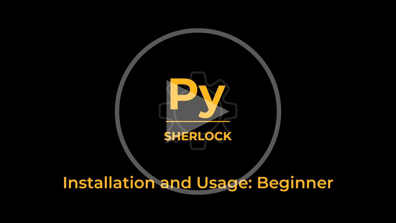 PySherlock Beginner Guide