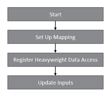 Figure 1: Sequence of steps to execute mapping
